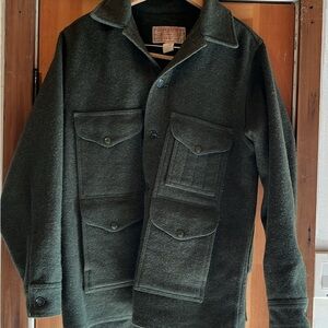 Filson Seattle vintage mackinaw Cruiser Mens Wool Jacket
 Green 
Size 40